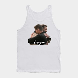 carry on sam and dean last hug scene in heaven supernatural finale Tank Top